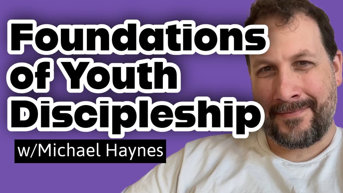 Youth Discipleship Isn’t a Formula (feat Mike Haynes via@g.shades)
