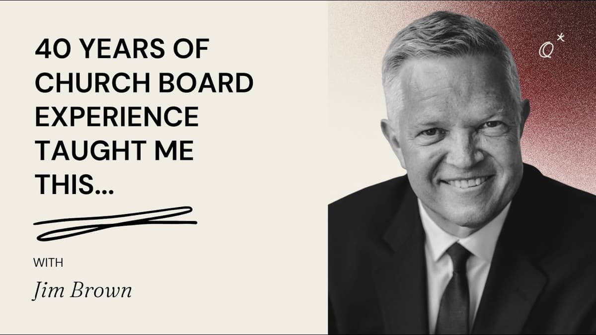 Church Board Expert on Healthy Boards & Healthy Churches