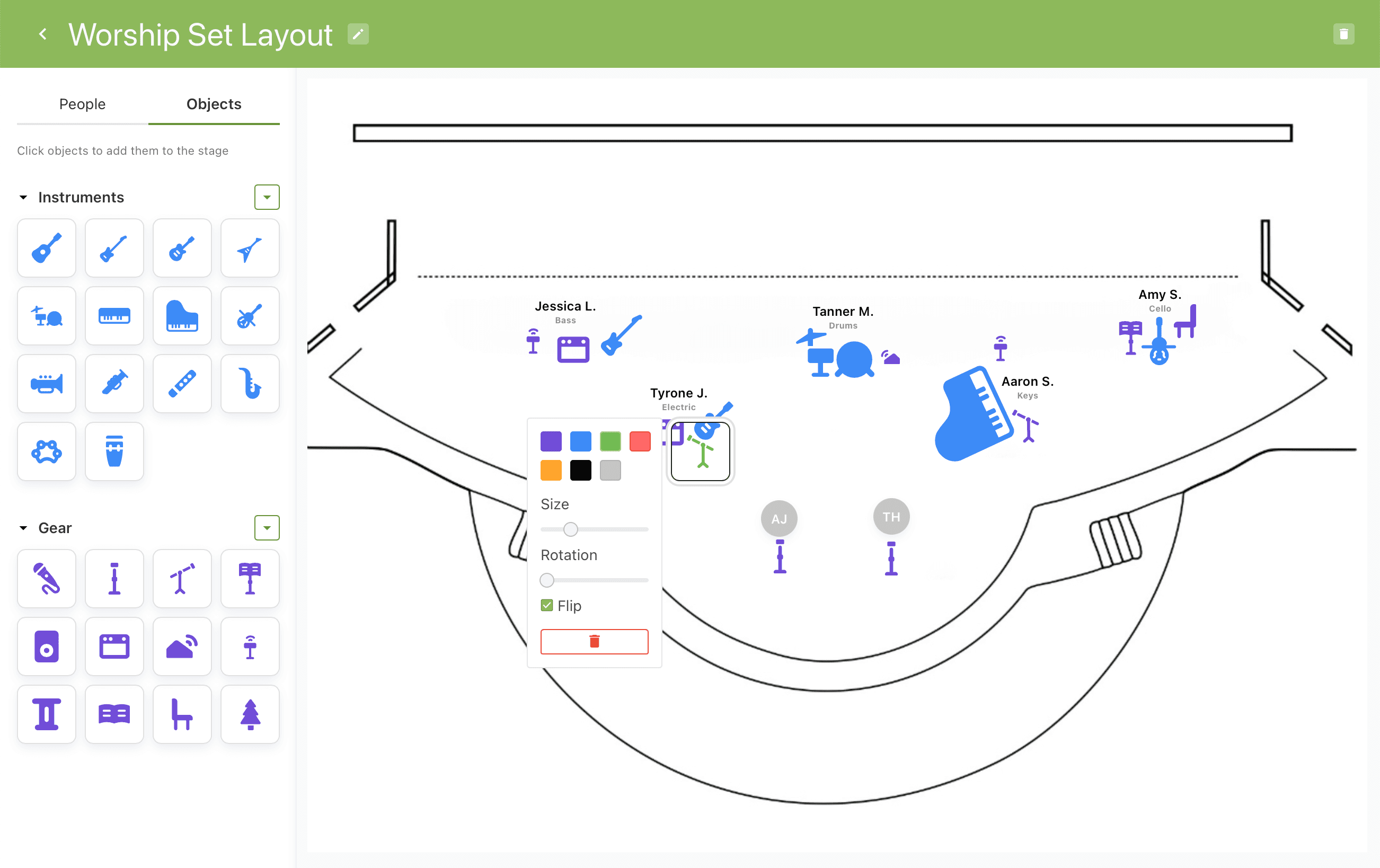 Planning Center screenshot