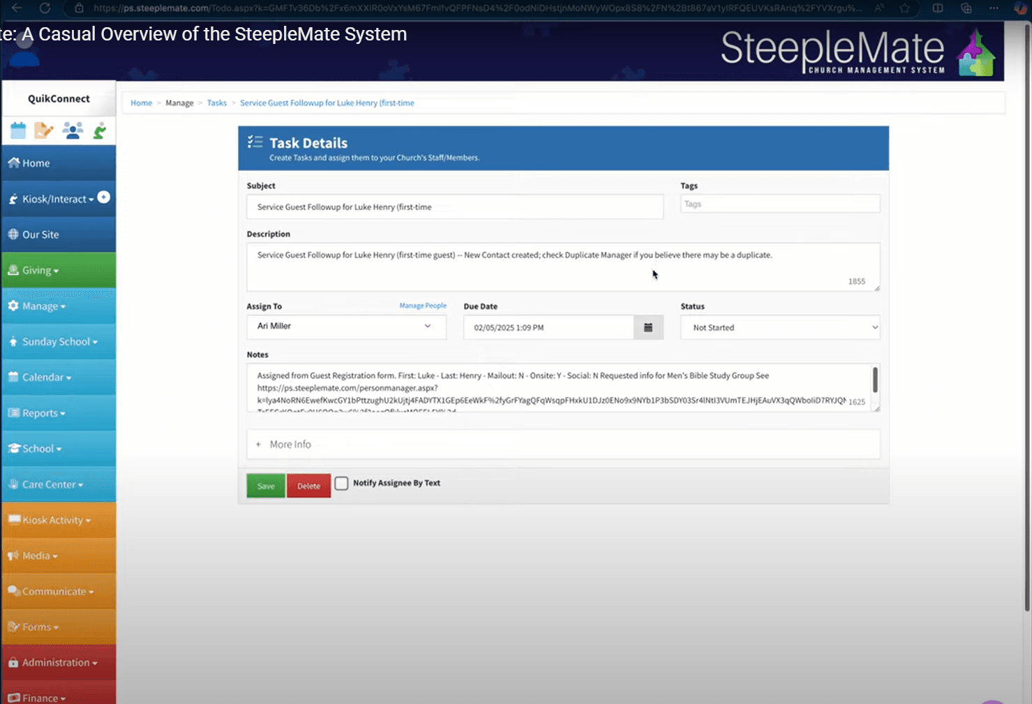 SteepleMate screenshot