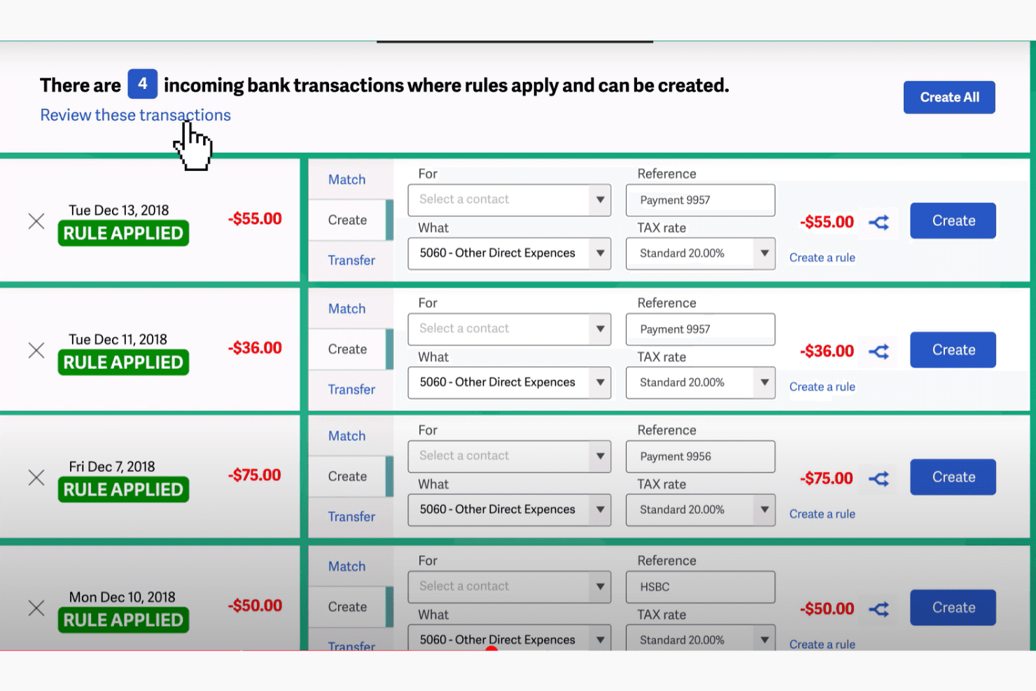 Sage Accounting screenshot