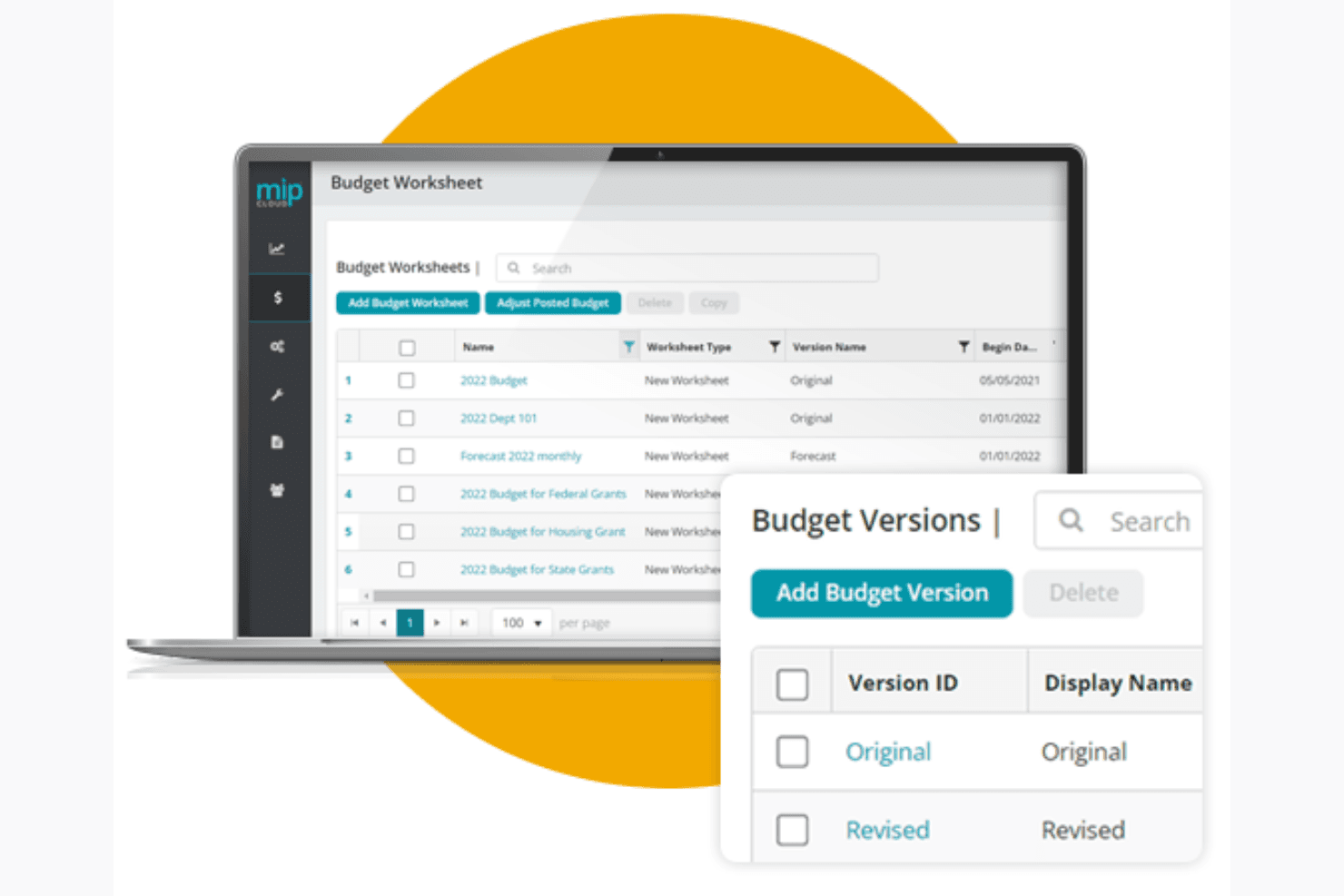 MIP Fund Accounting screenshot