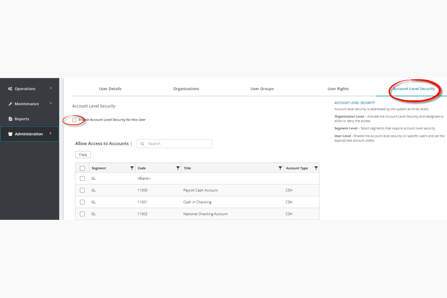 MIP Fund Accounting screenshot