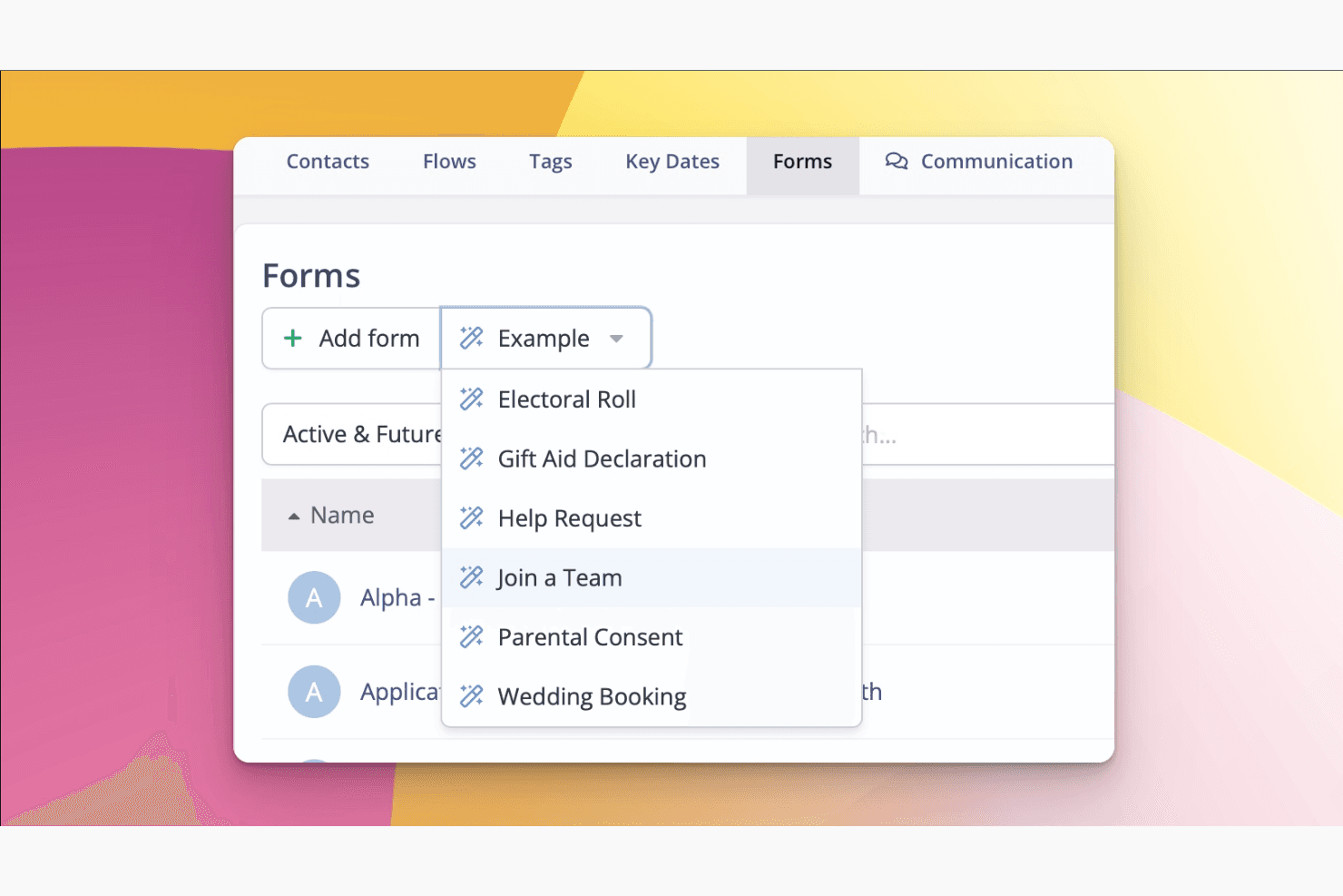 ChurchSuite screenshot