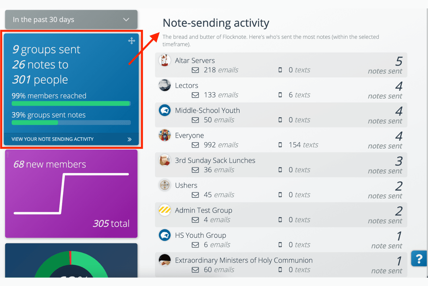 Flocknote screenshot