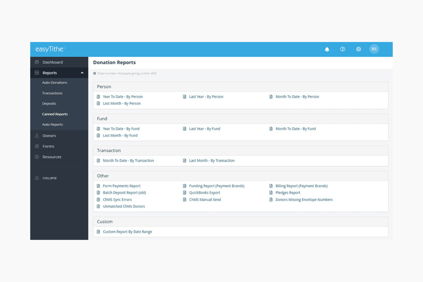 easyTithe screenshot