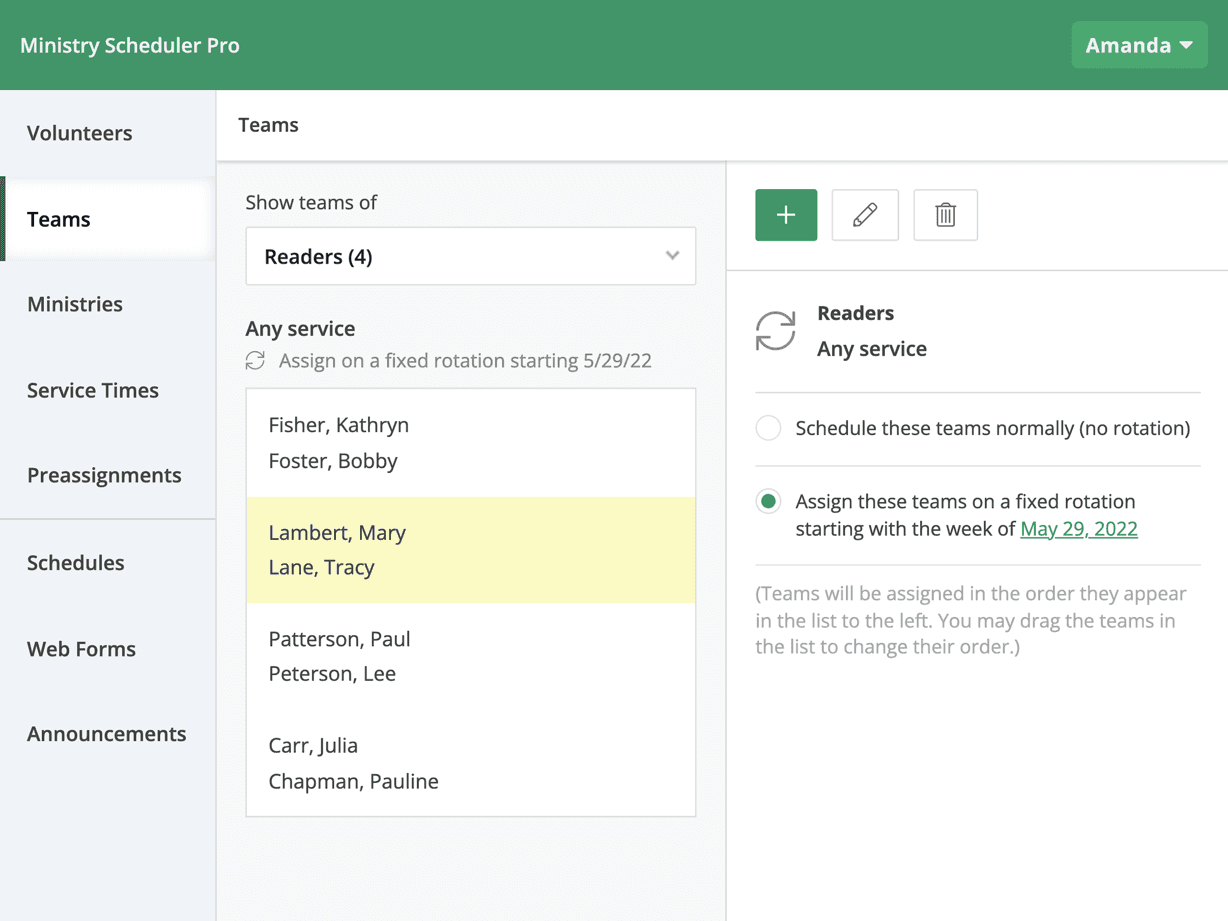 Ministry Scheduler Pro screenshot