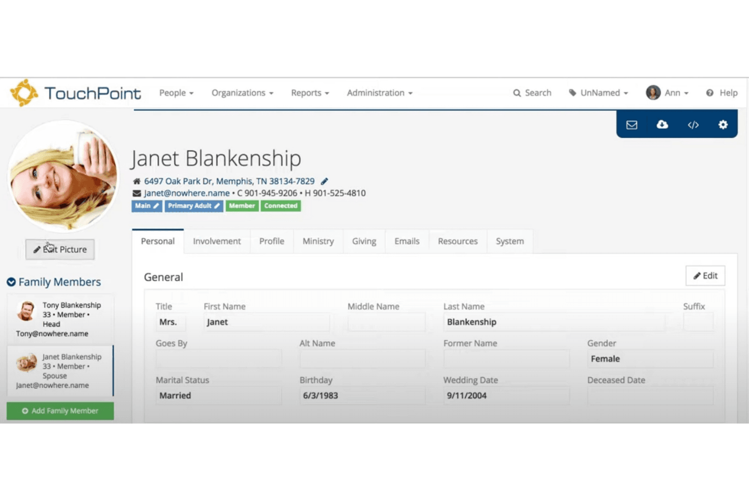 TouchPoint Software screenshot