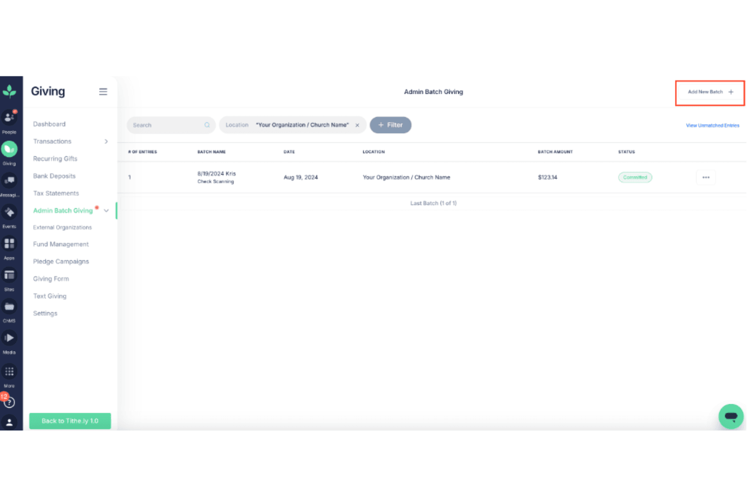 Tithe.ly screenshot