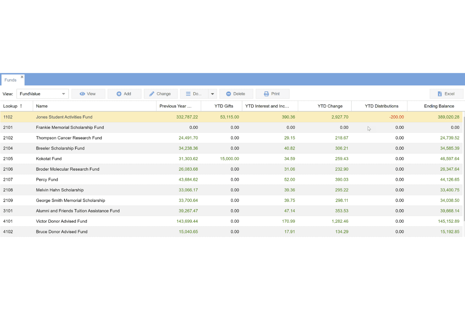 AccuFund screenshot