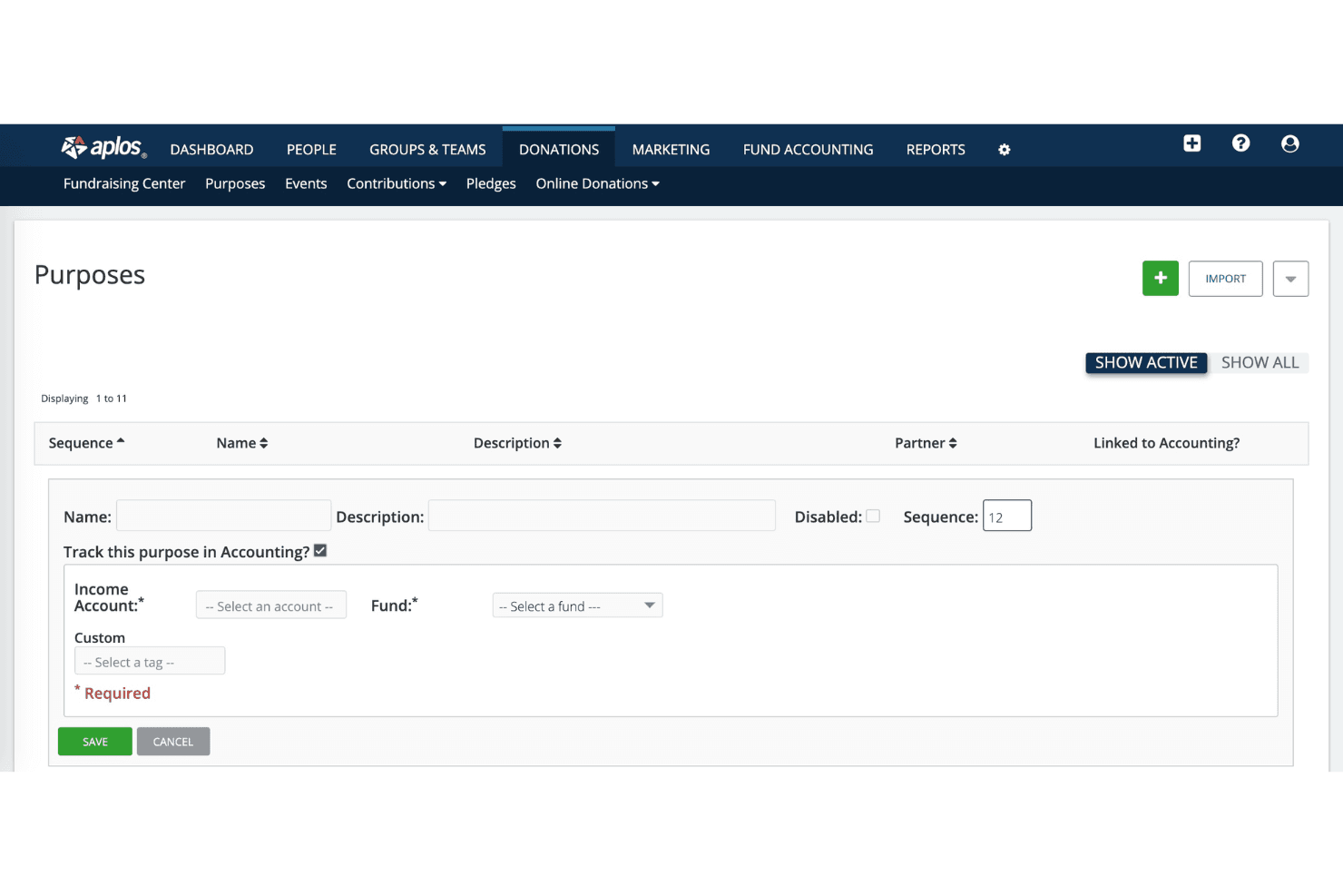 Aplos screenshot