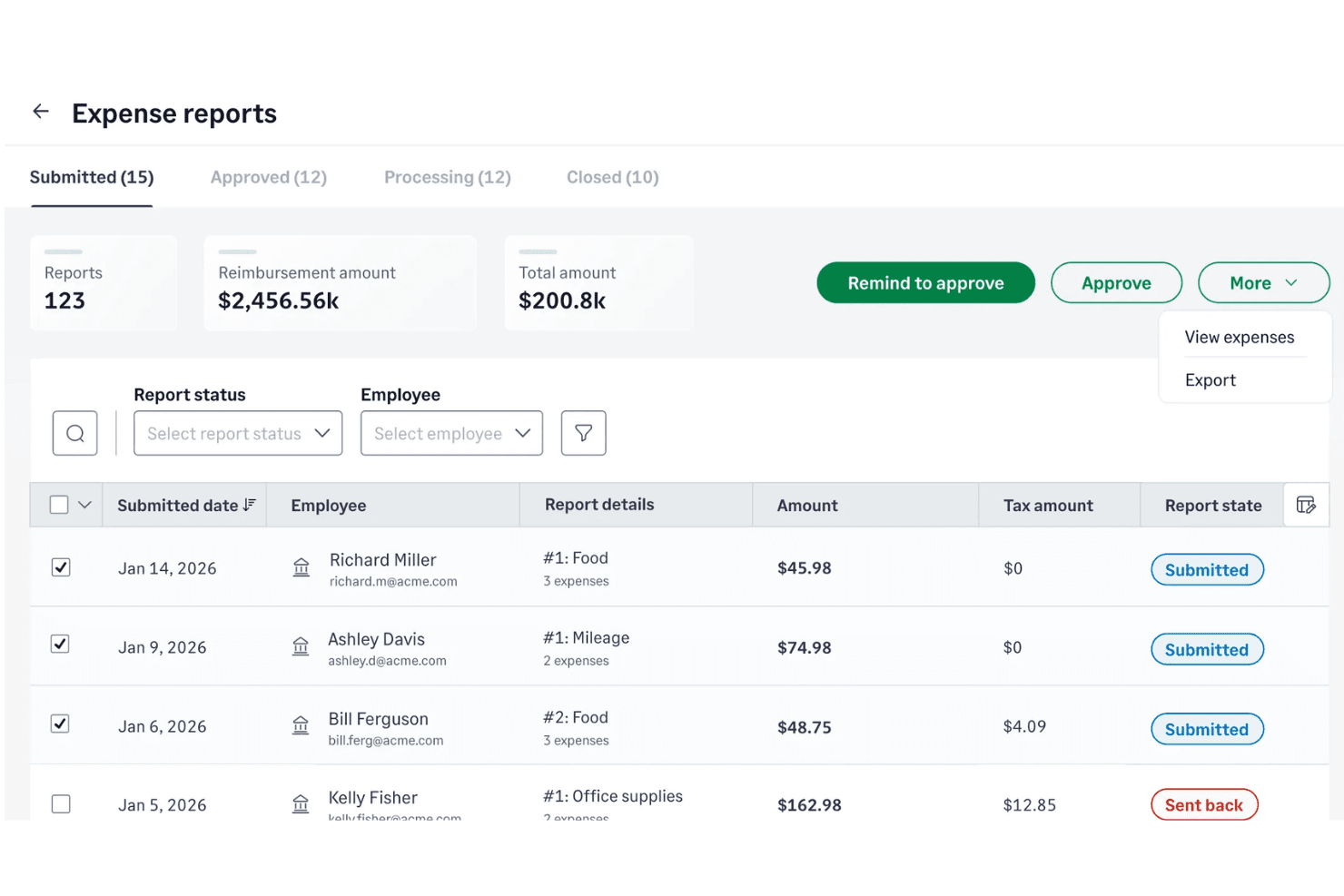 Sage Expense Management (formerly Fyle) screenshot