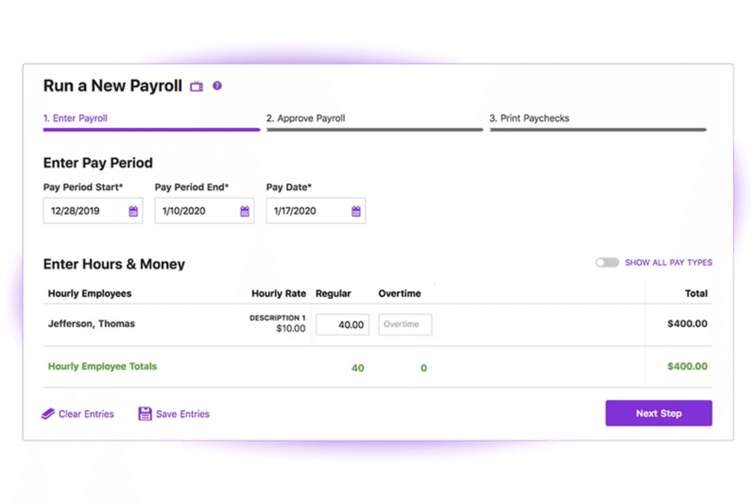 Patriot Payroll screenshot