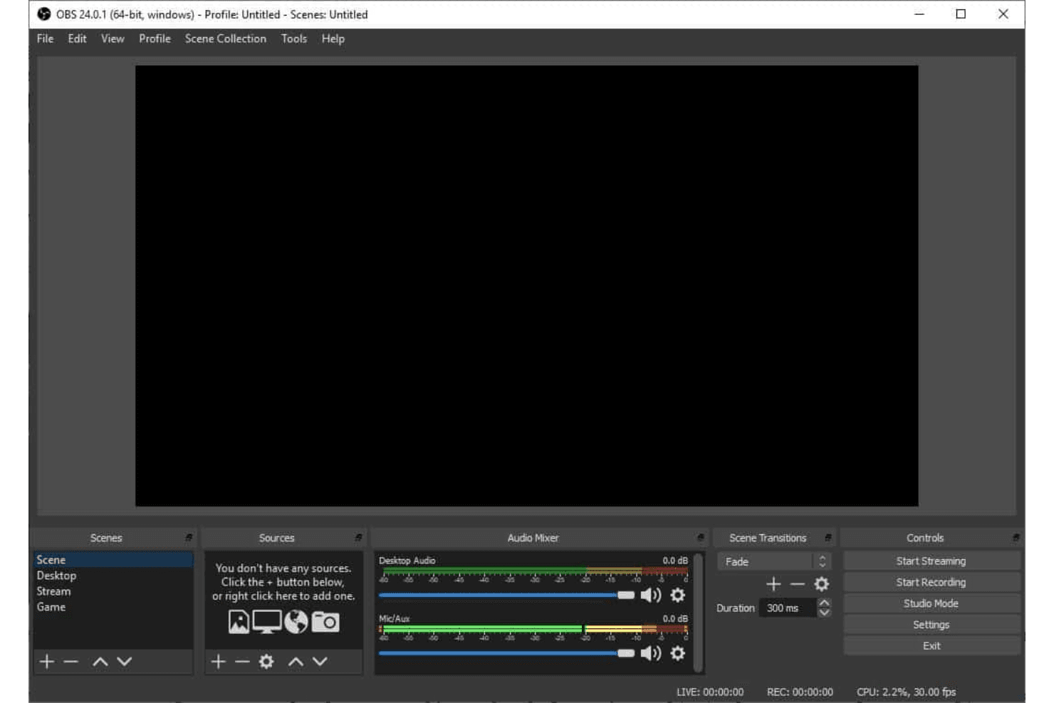 OBS Studio screenshot