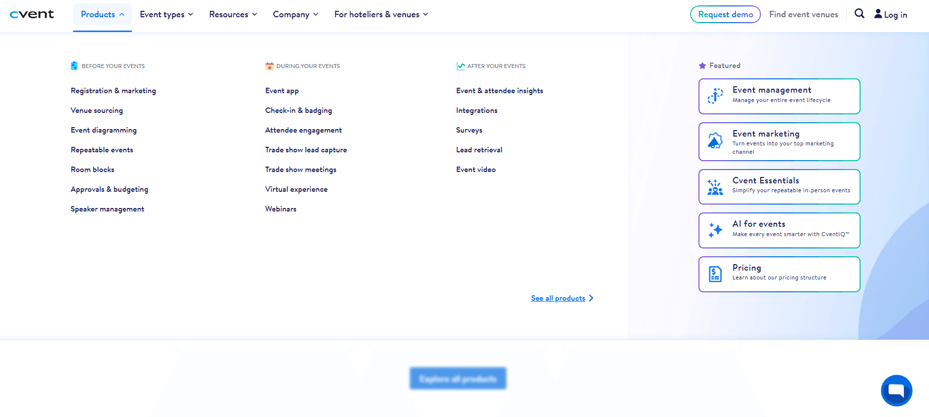 Cvent screenshot