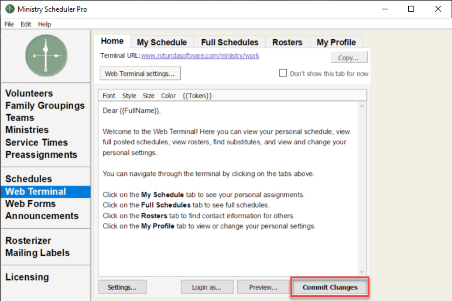 Ministry Scheduler Pro schedules volunteers and automates ministry planning.