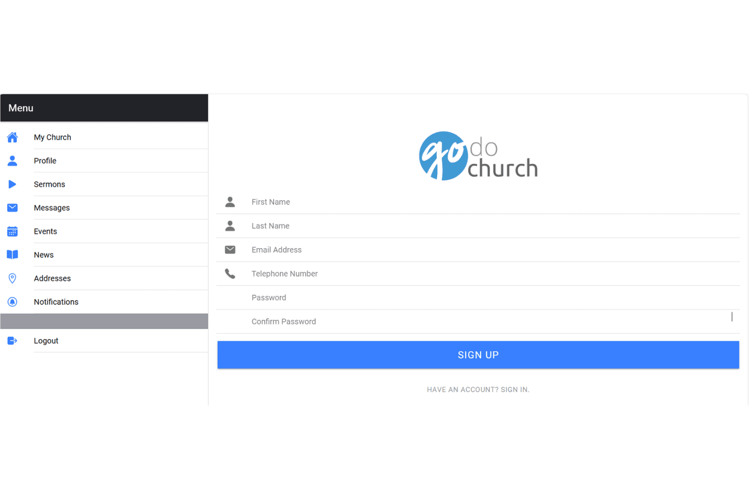 GoDoChurch simplifies church admin with tools for members, events, and communication.