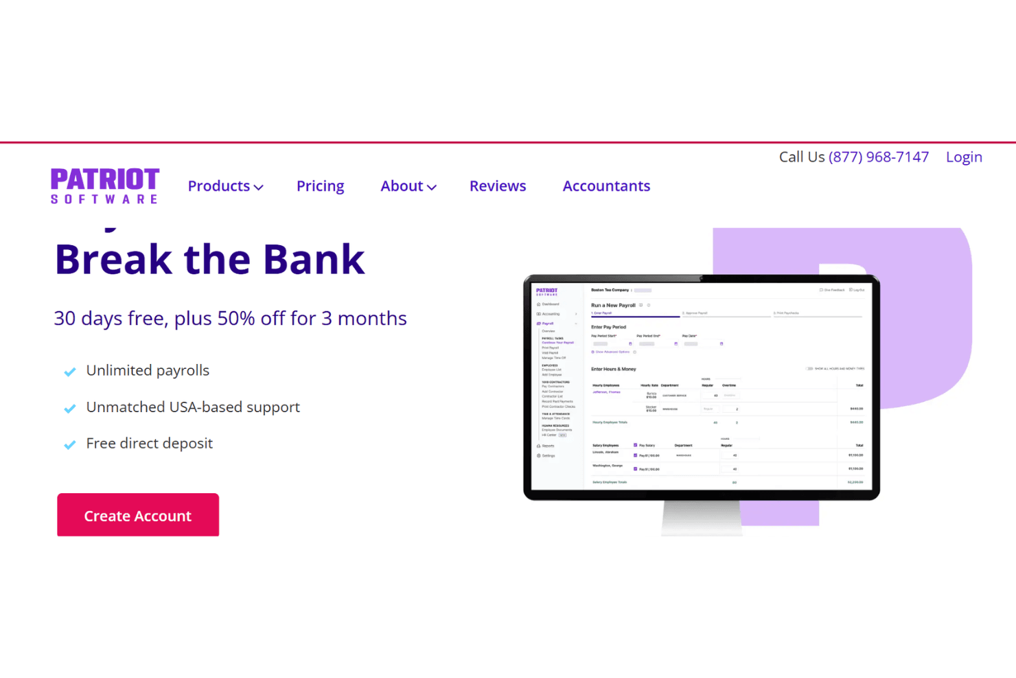 Patriot Software Patriot Payroll simplifies payroll for small businesses and churches.