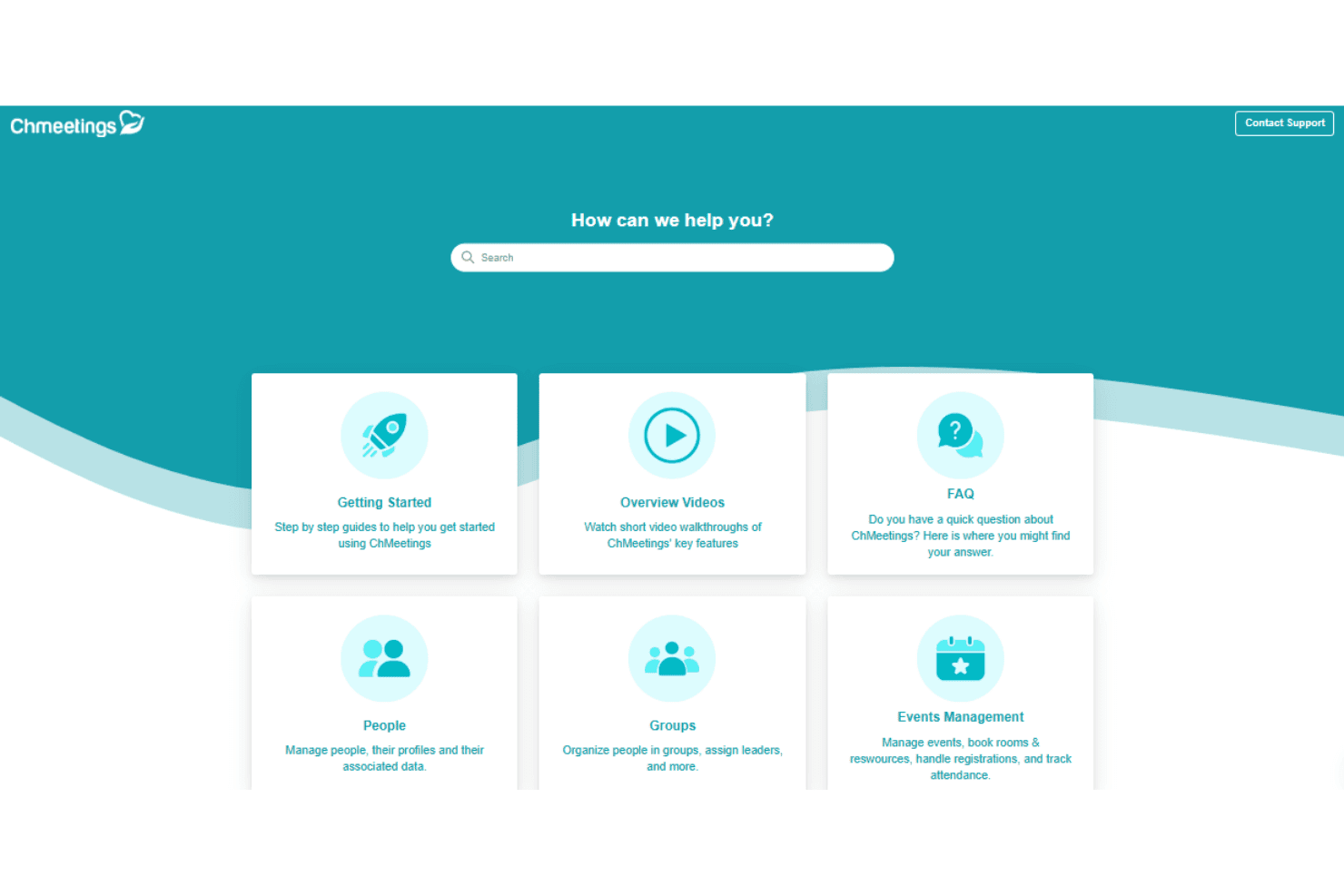 ChMeetings onboarding with guided setup, data transfer, and migration support.