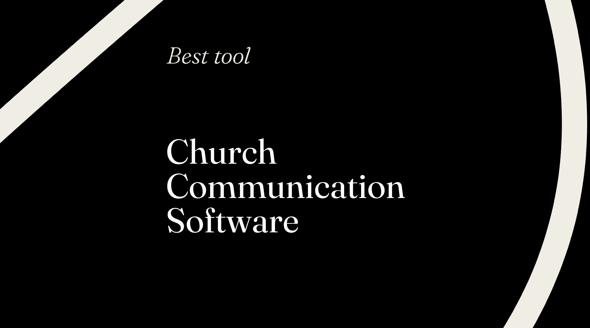 Church communication software best tools 38125