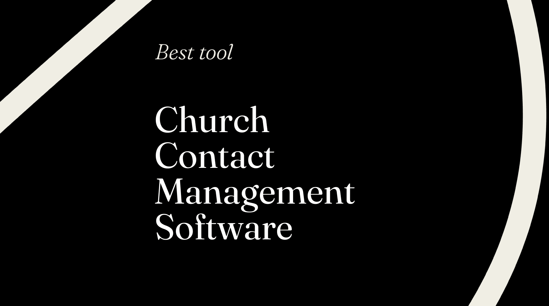 Church contact management software best tools 22393