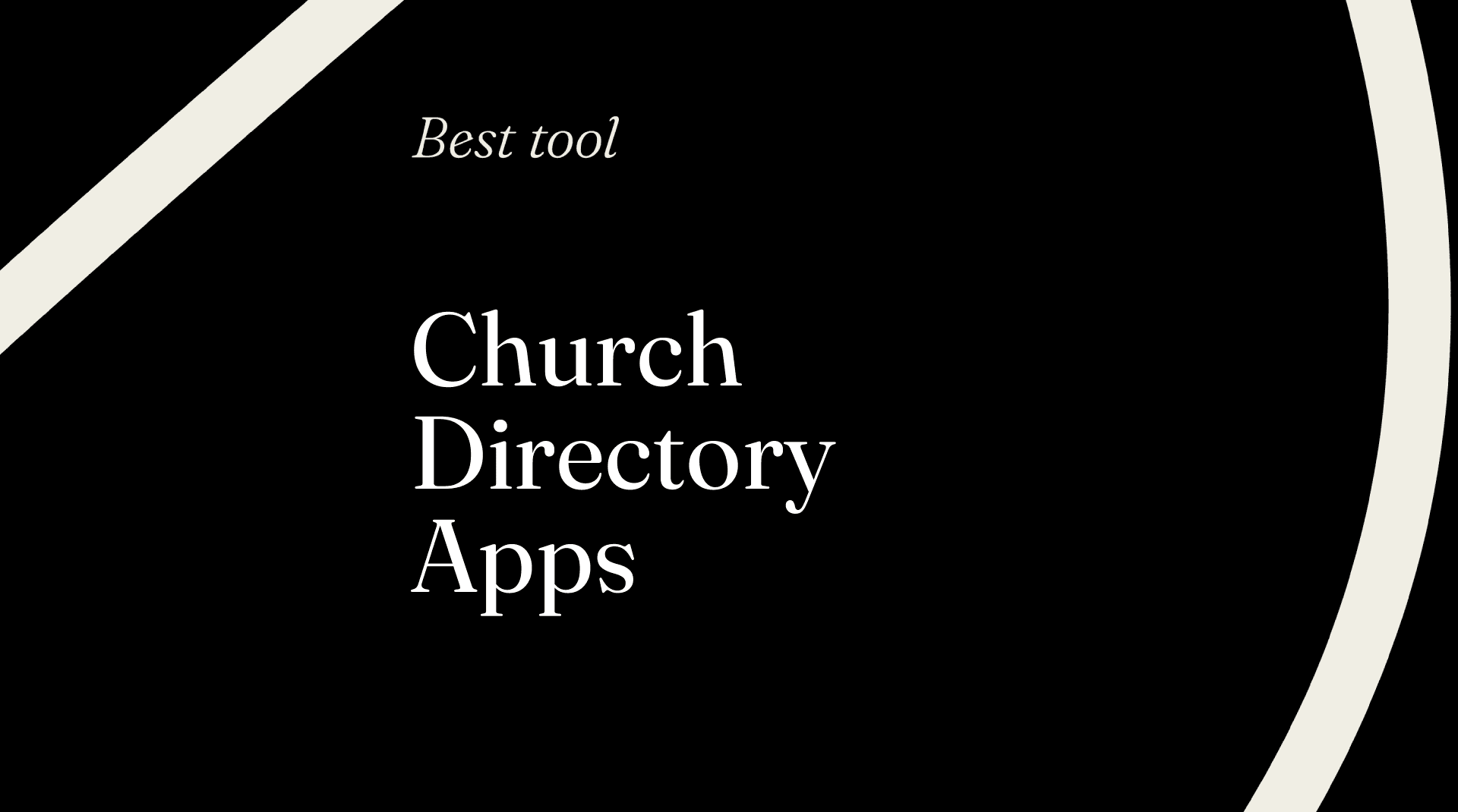 Church directory apps best tools 18221