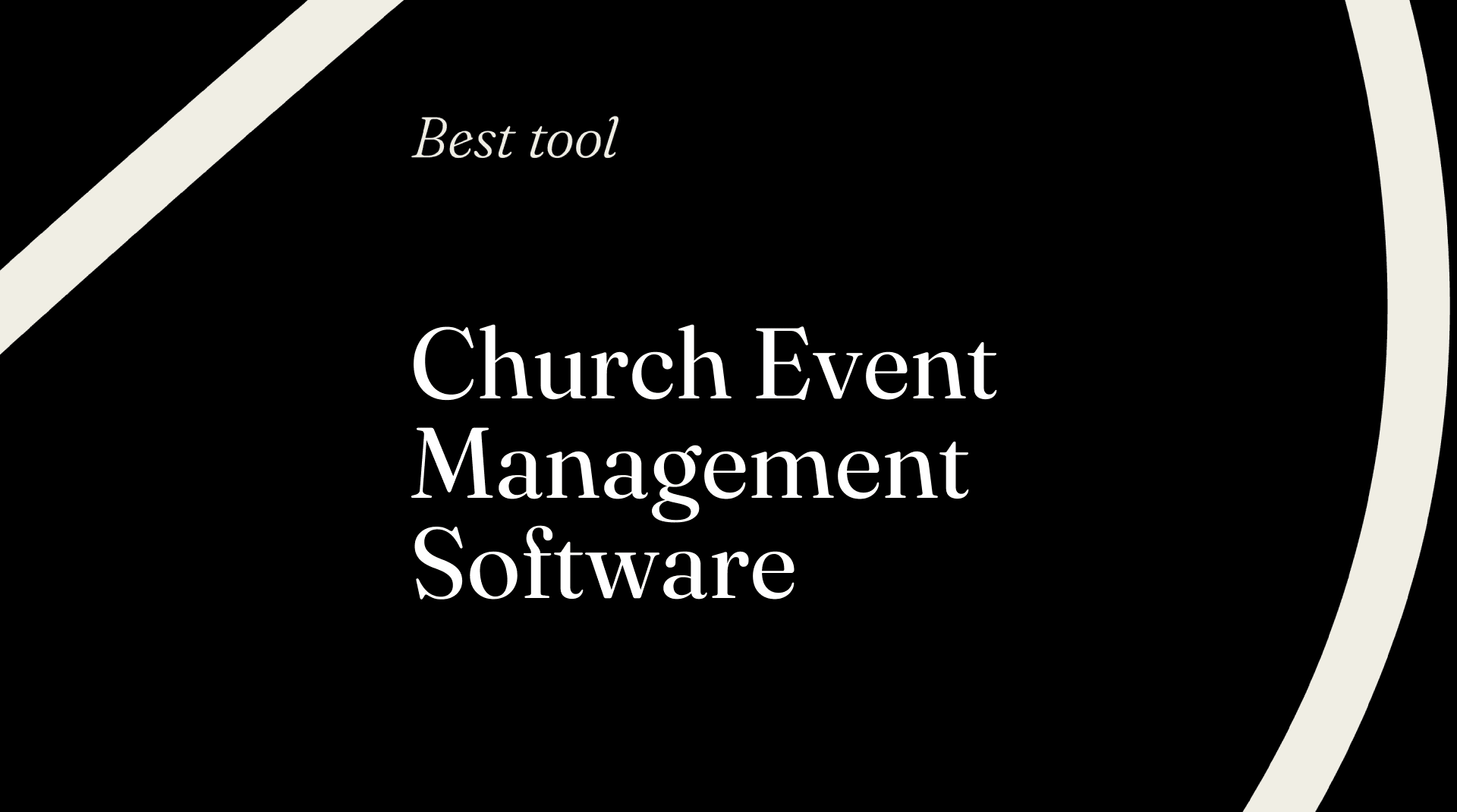 Church event management software best tools 00349