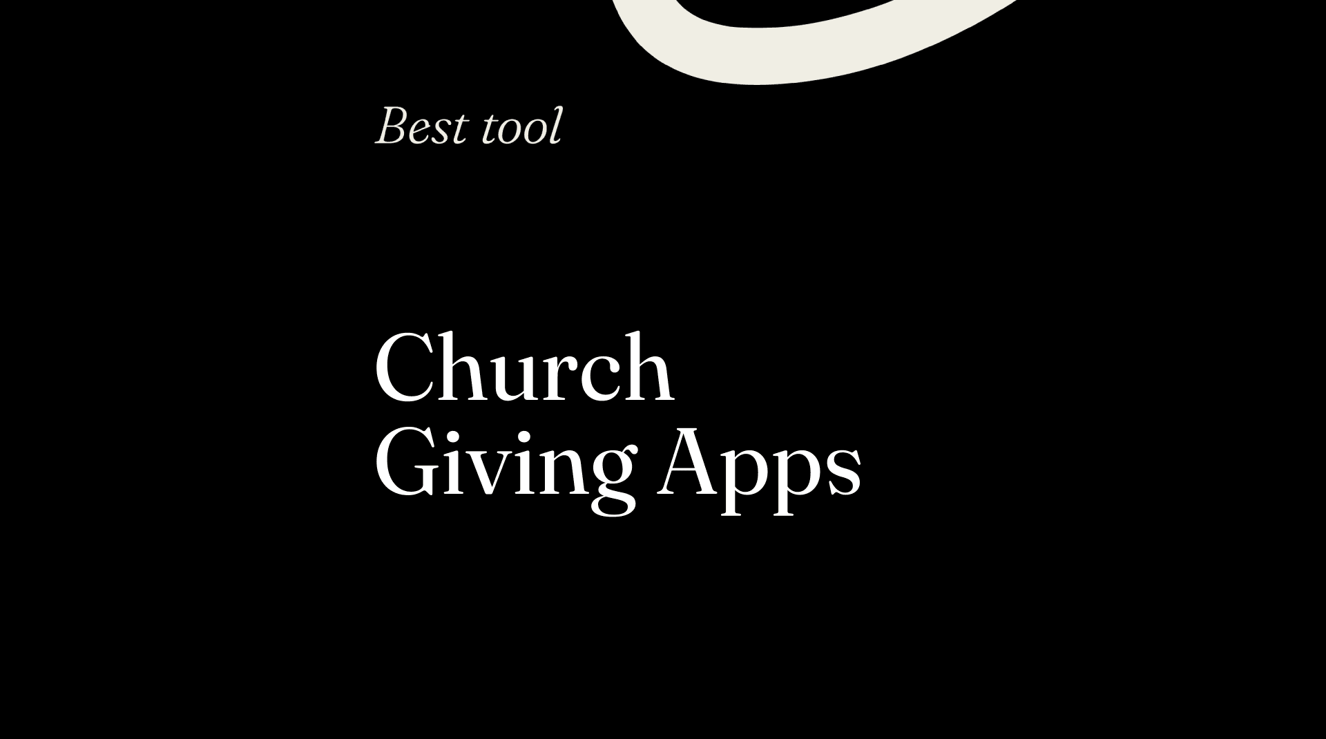 Church giving apps best tools 82433