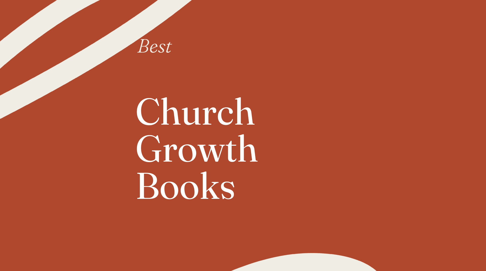 Church growth books best books 72978