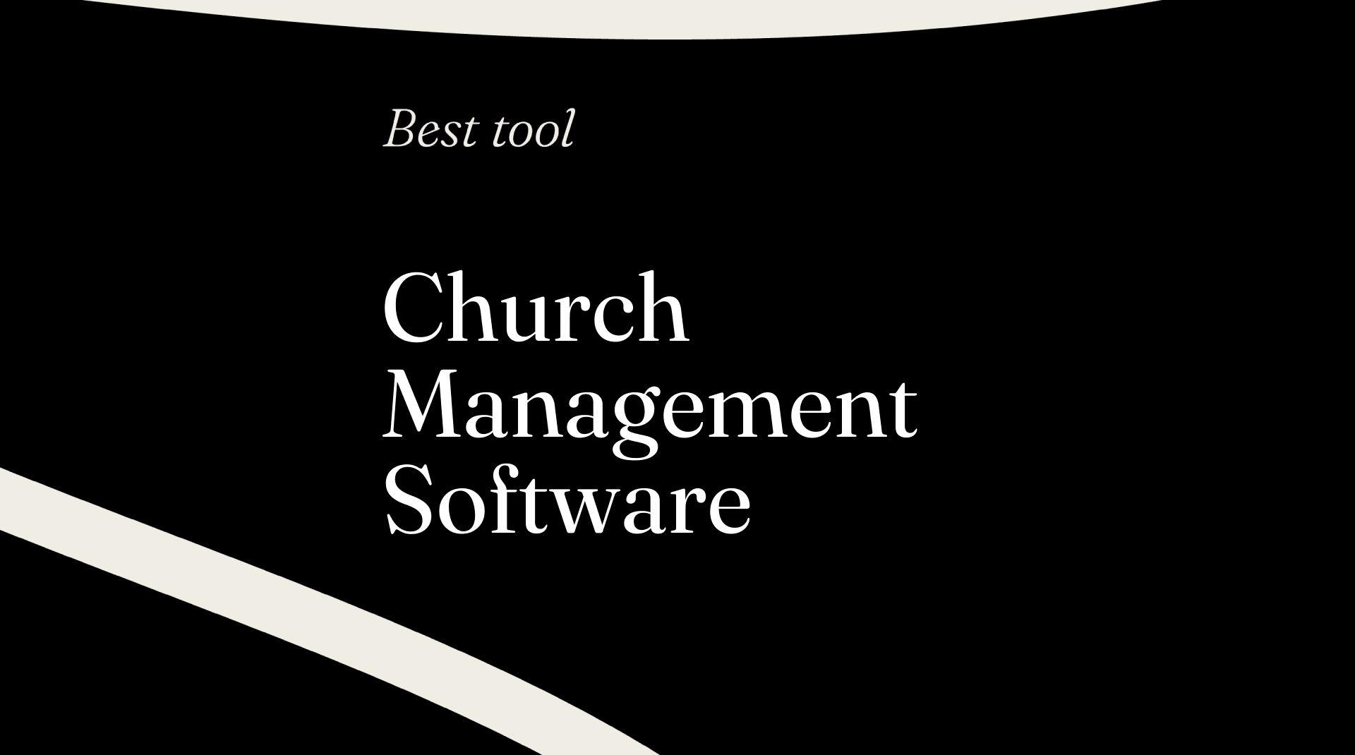 Church management software best tools 98875