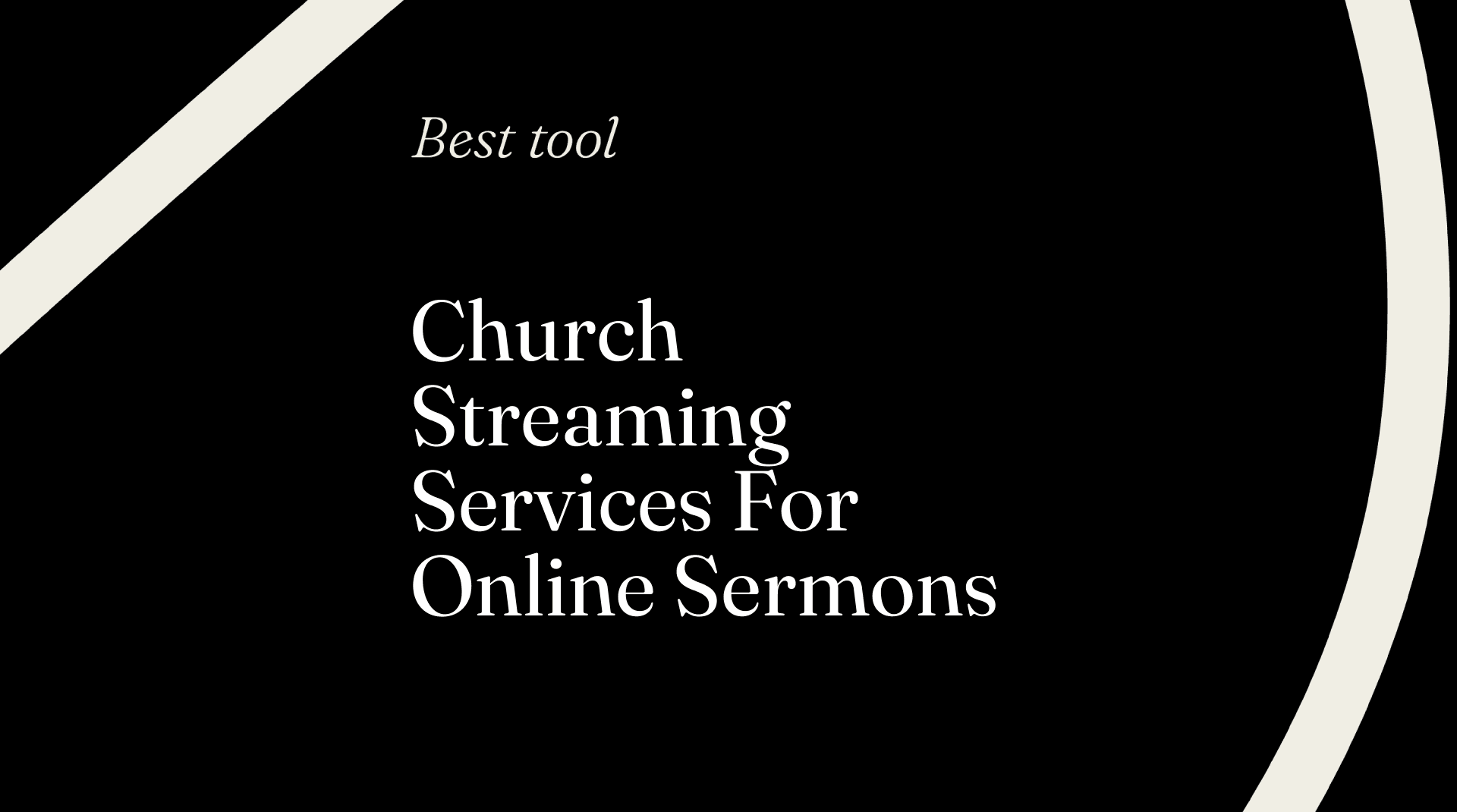 Church streaming services for online sermons best tools 38471