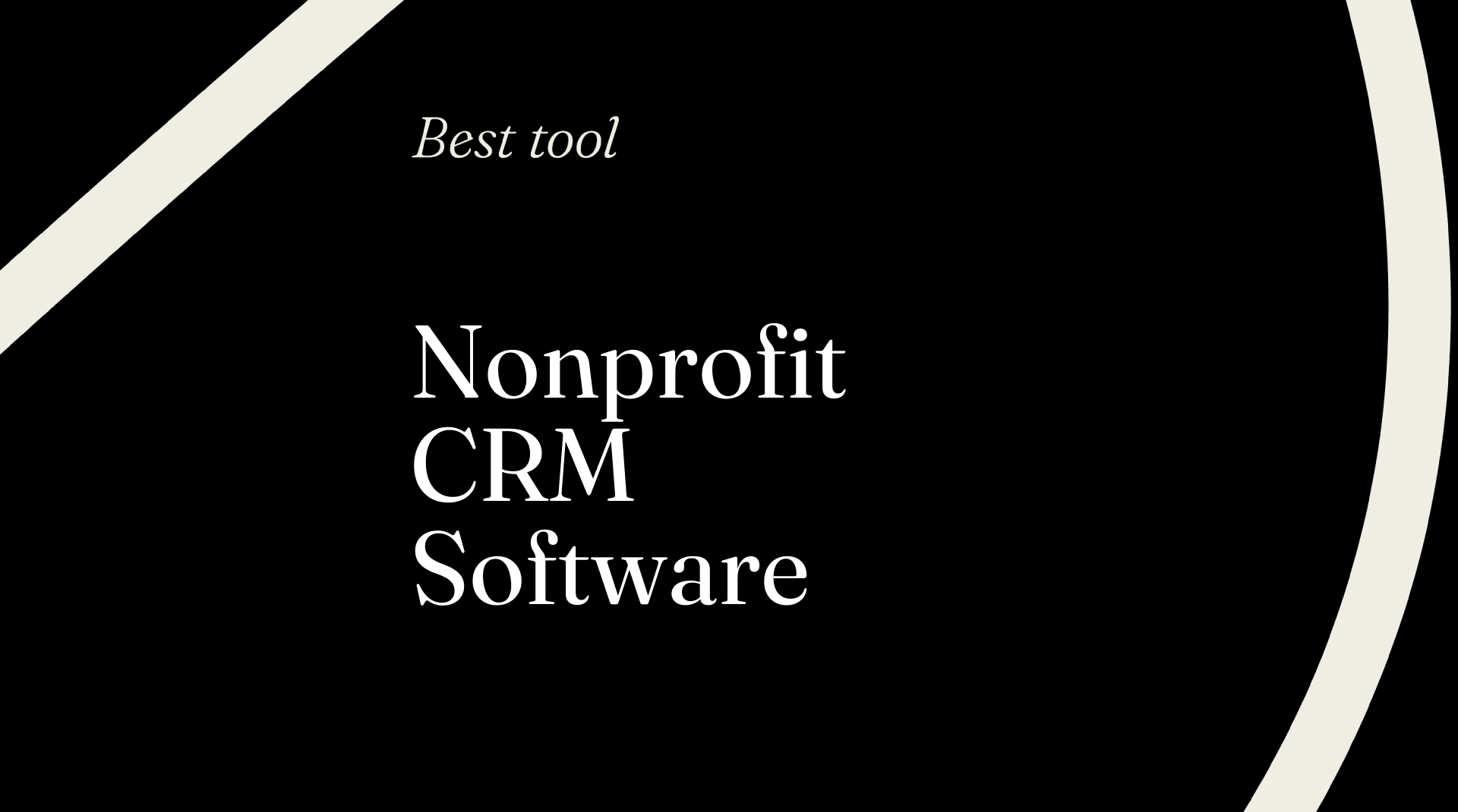 Nonprofit crm software best tools 14206