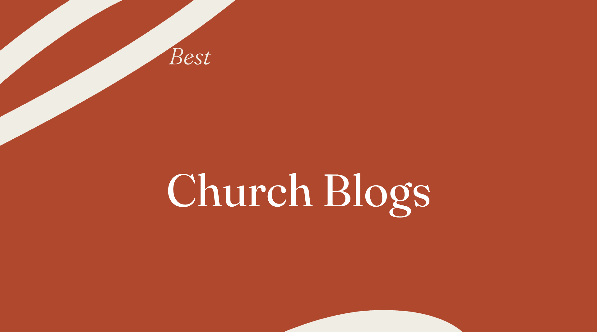 Church blogs generic best of 52872