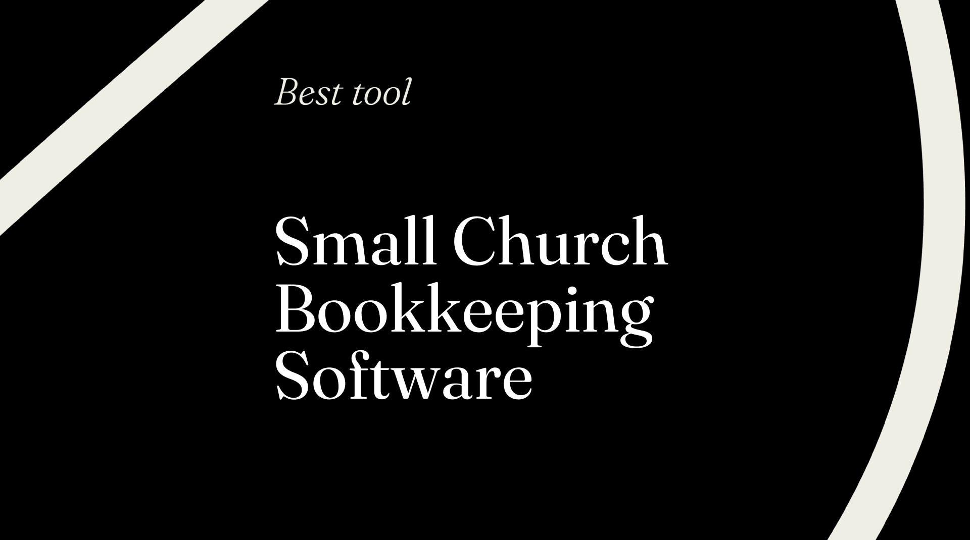 Small church bookkeeping software best tools 70229