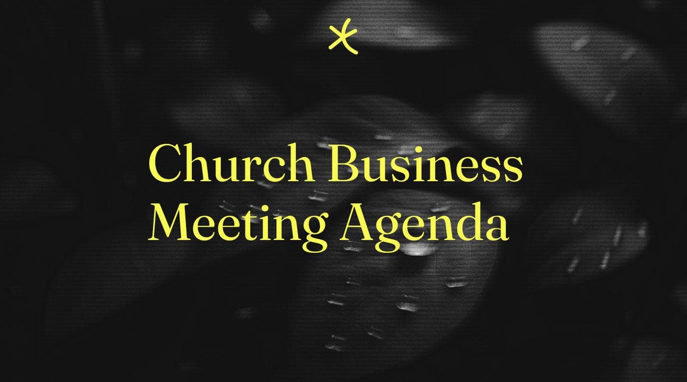 Church business meeting agenda standard editorial post 18932
