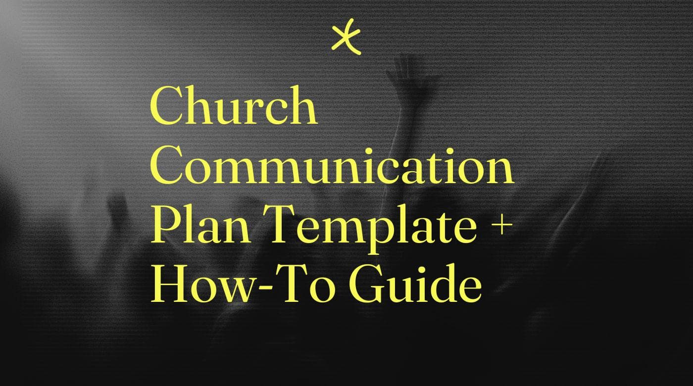 Church communication plan template how to guide standard editorial post 74940