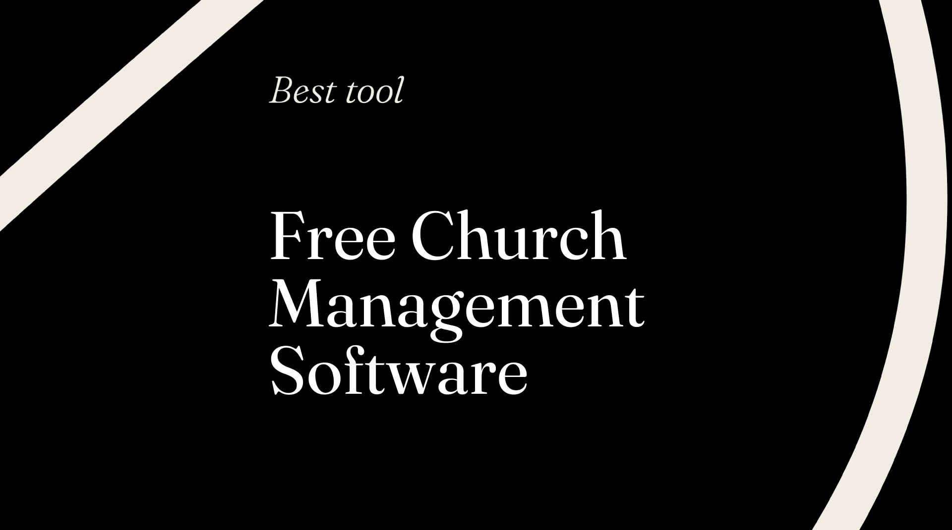 Free church management software best tools 88278