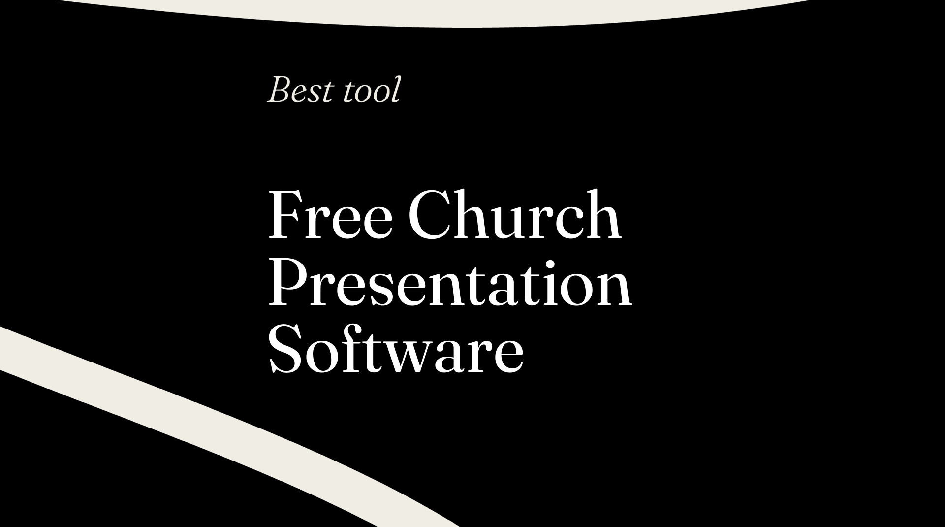 Free church presentation software best tools 87865