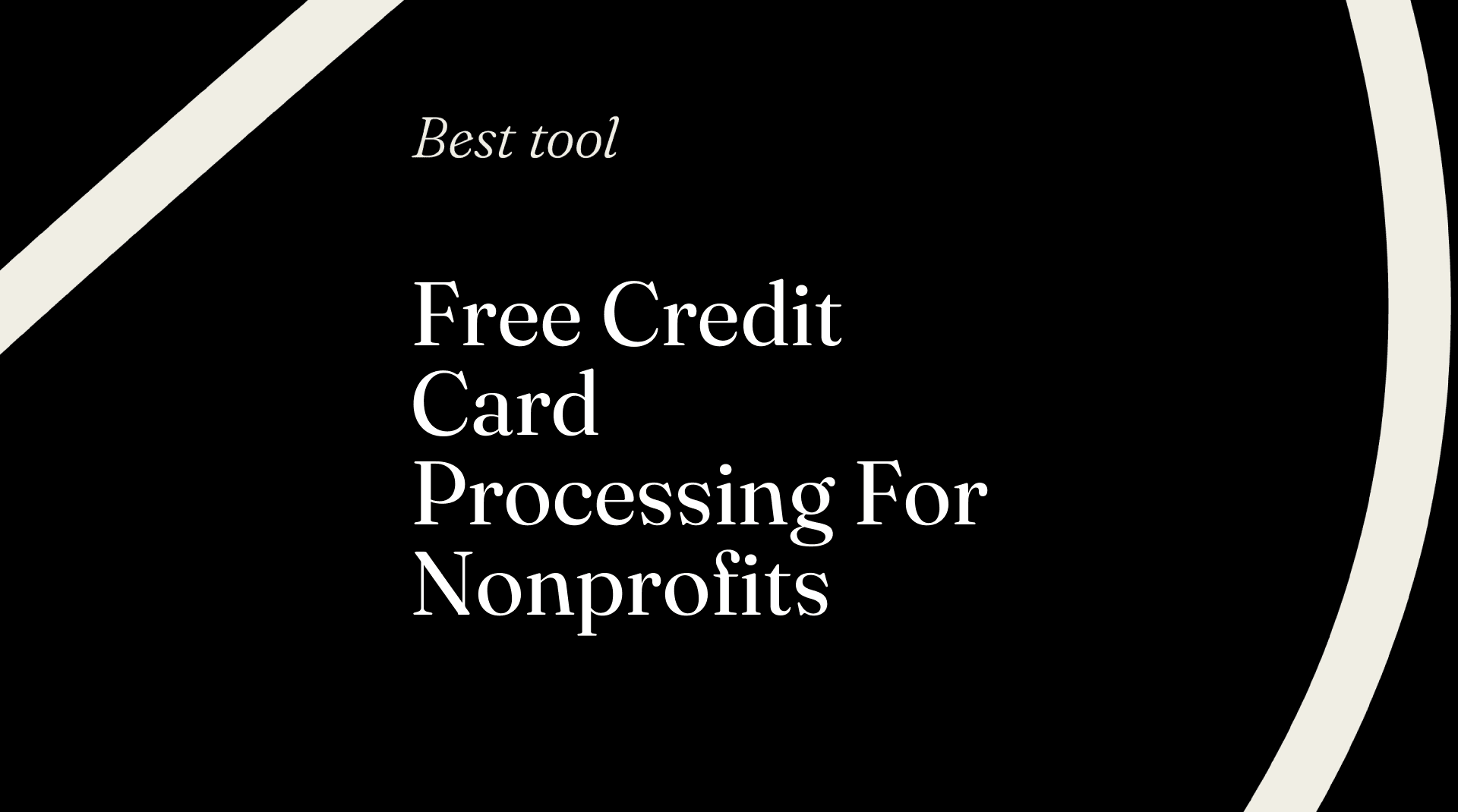 Free credit card processing for nonprofits best tools 16317