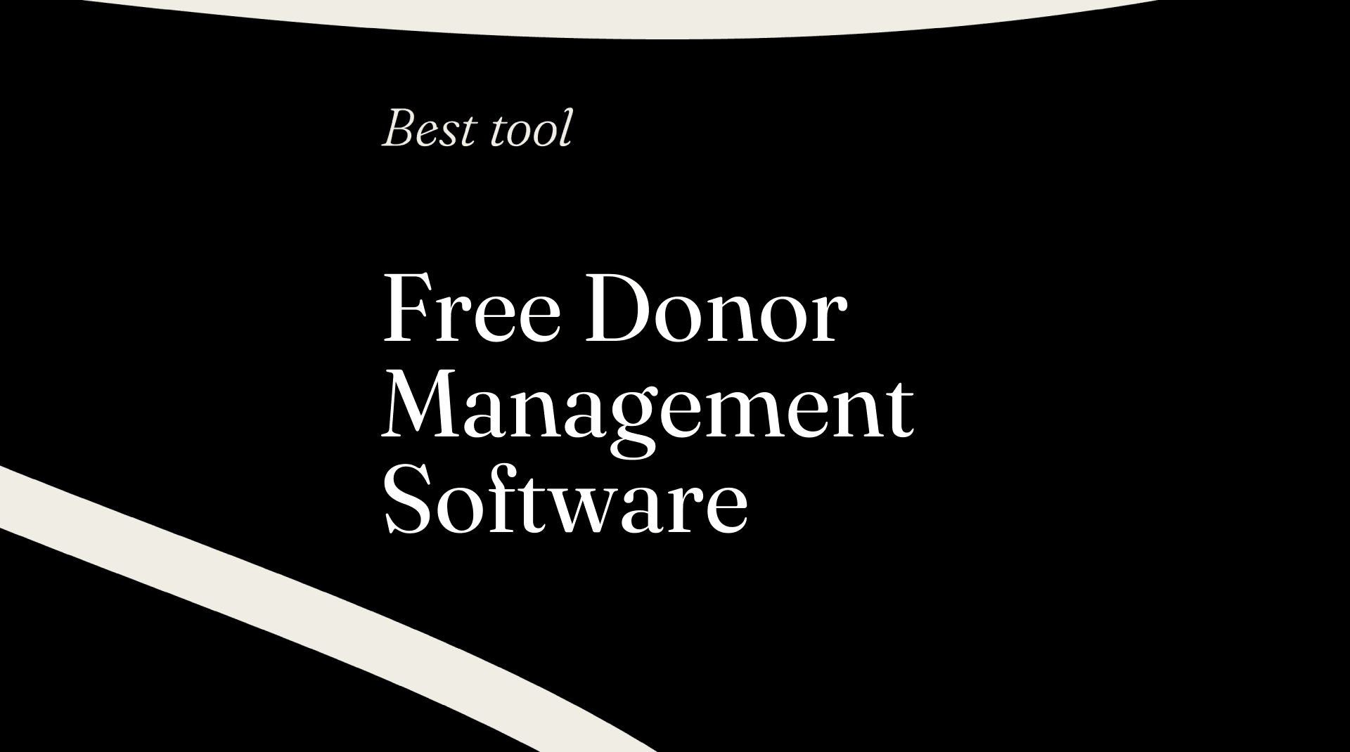 Free donor management software best tools 35589