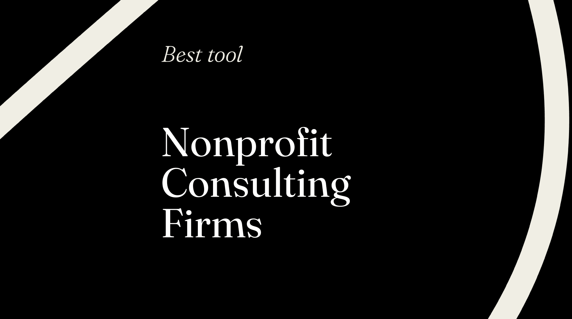 Nonprofit consulting firms best tools 16237
