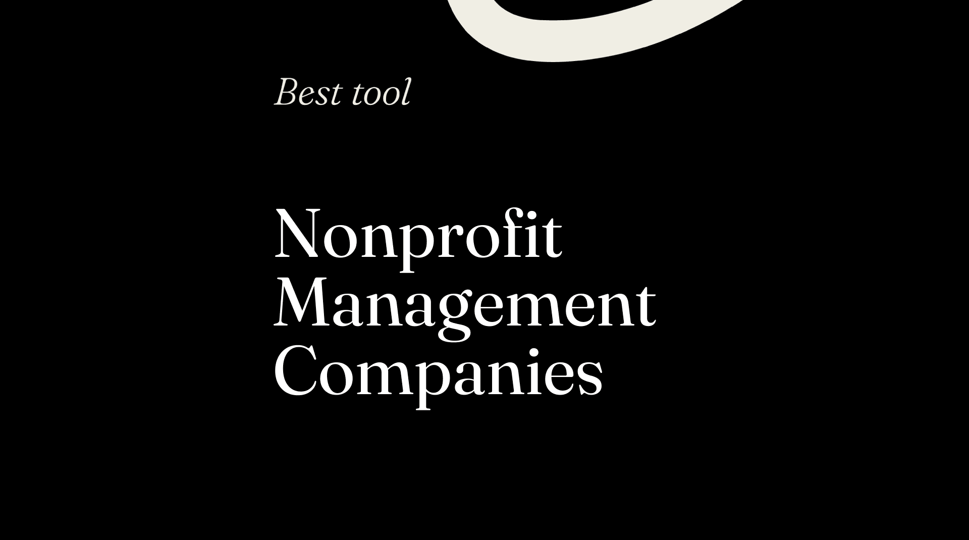 Nonprofit management companies best tools 37429