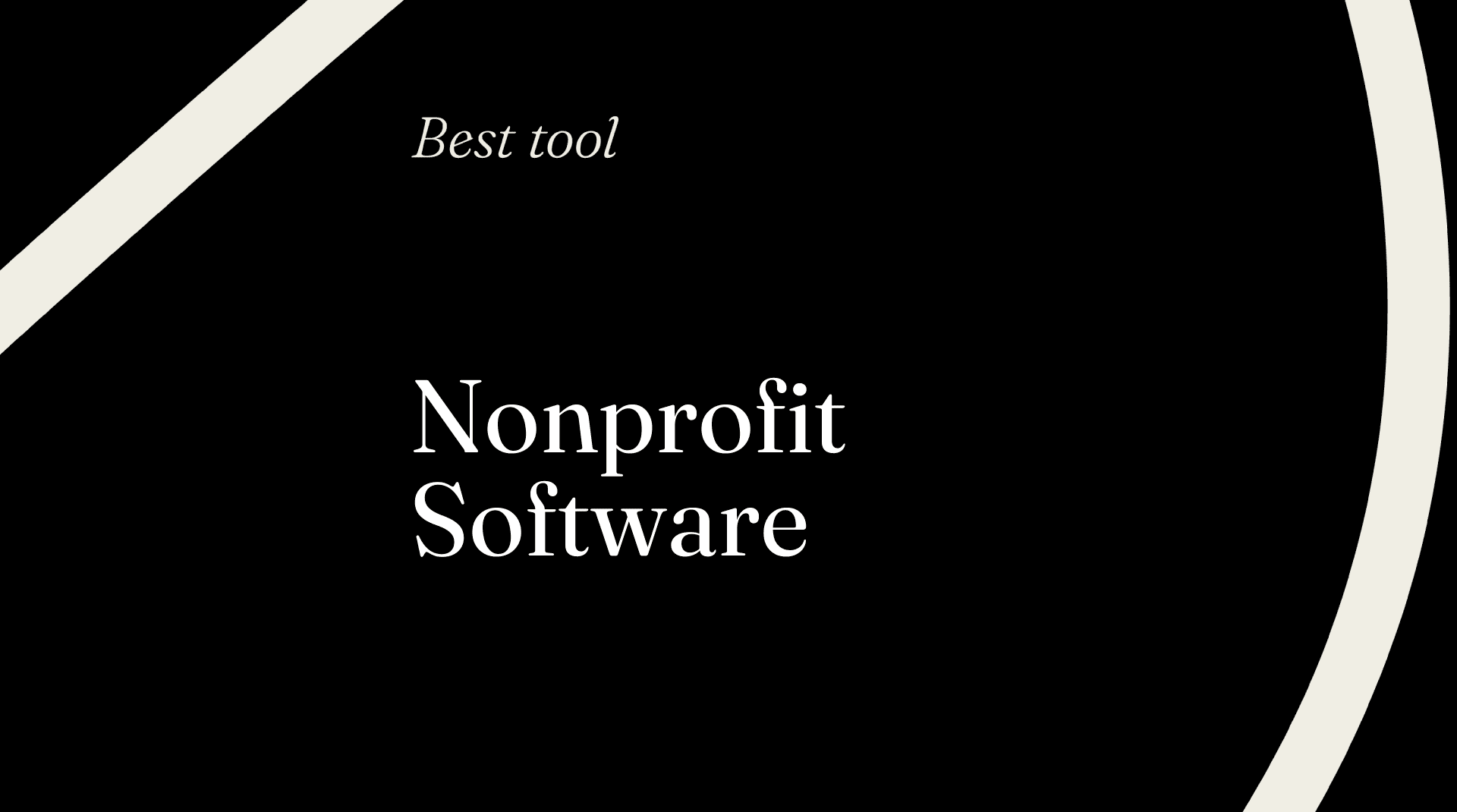 Nonprofit software best tools 22841