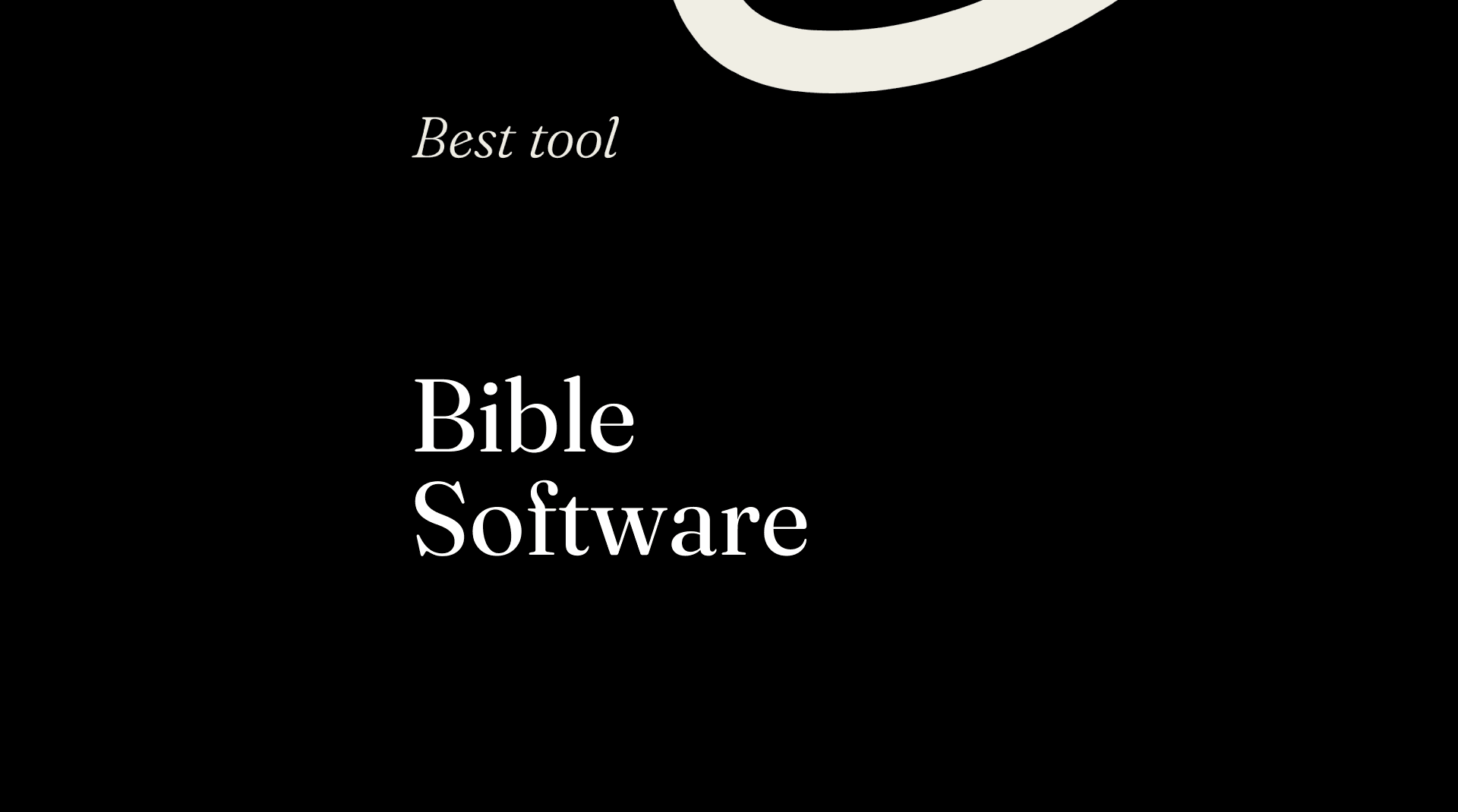 Bible software best tools 63744