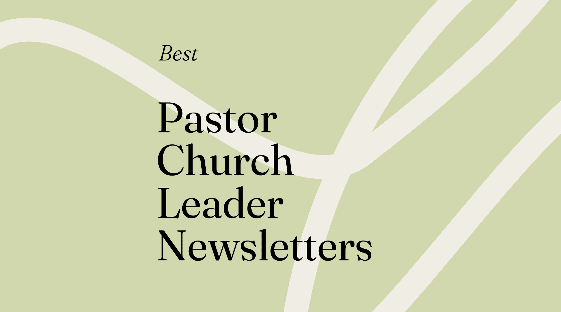 Pastor church leader newsletters generic best of 20548