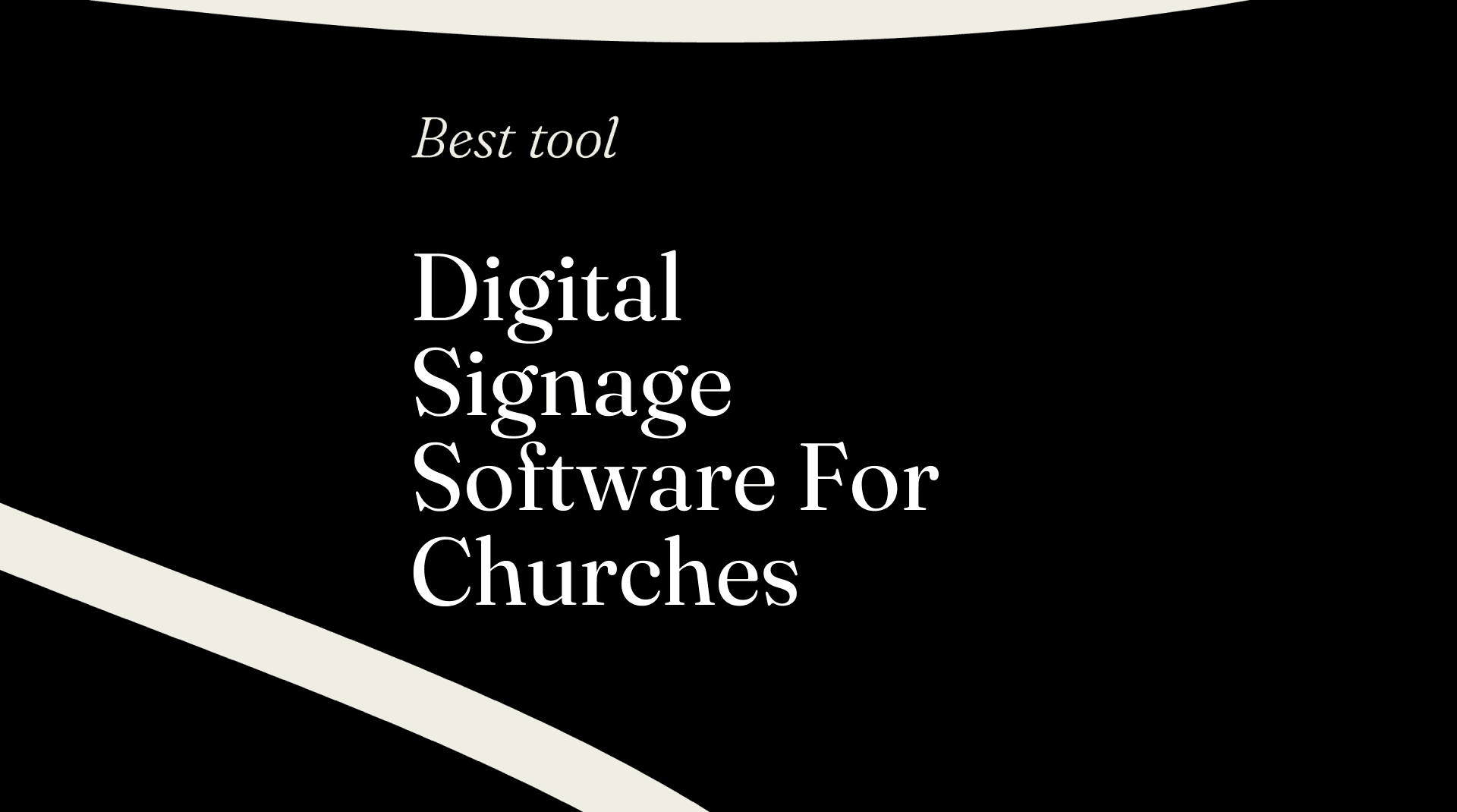 Digital signage software for churches best tools 93659