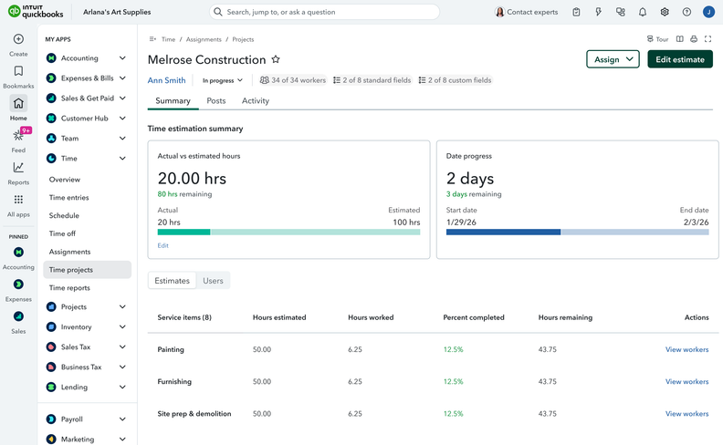 QuickBooks Time Now Built Into QuickBooks Online
