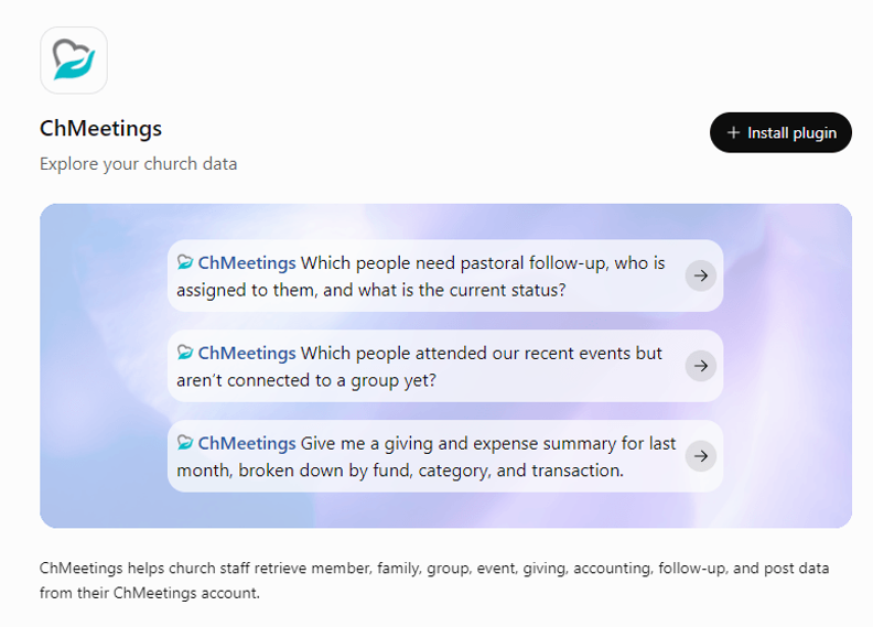 ChMeetings Adds ChatGPT Store Integration