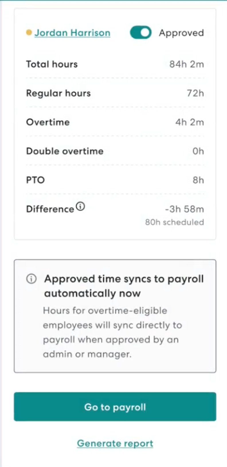 Gusto Introduces Autosync Time to Payroll