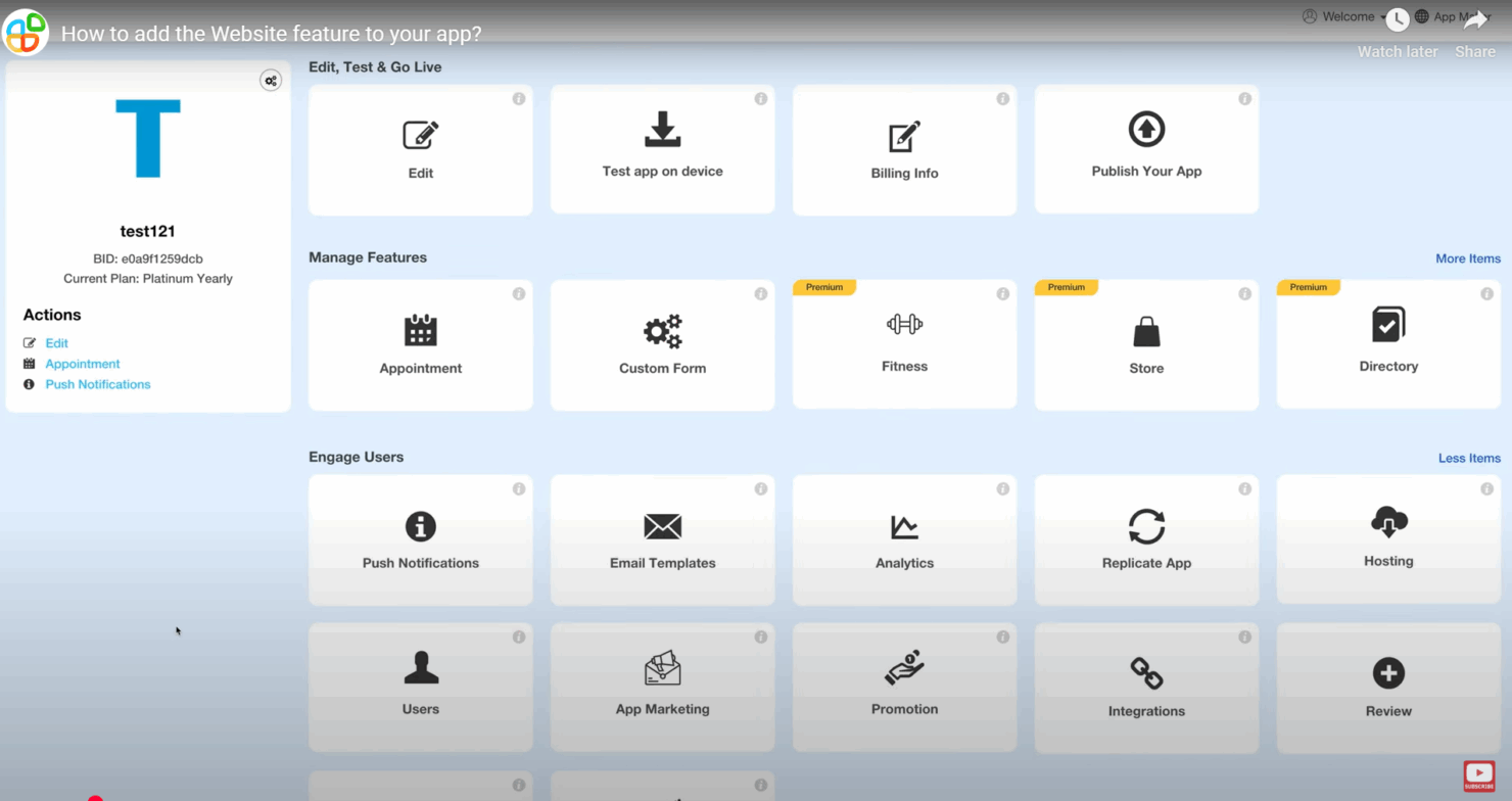screenshot - AppyPie Church Website Tool Review for 2025